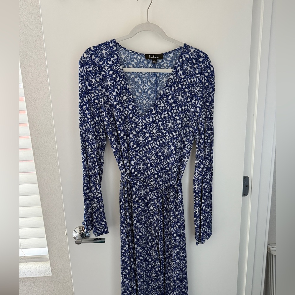 Blue Mandala Maxi Dress